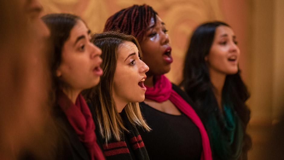 choir close-up