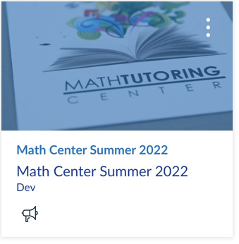 Math Center Canvas