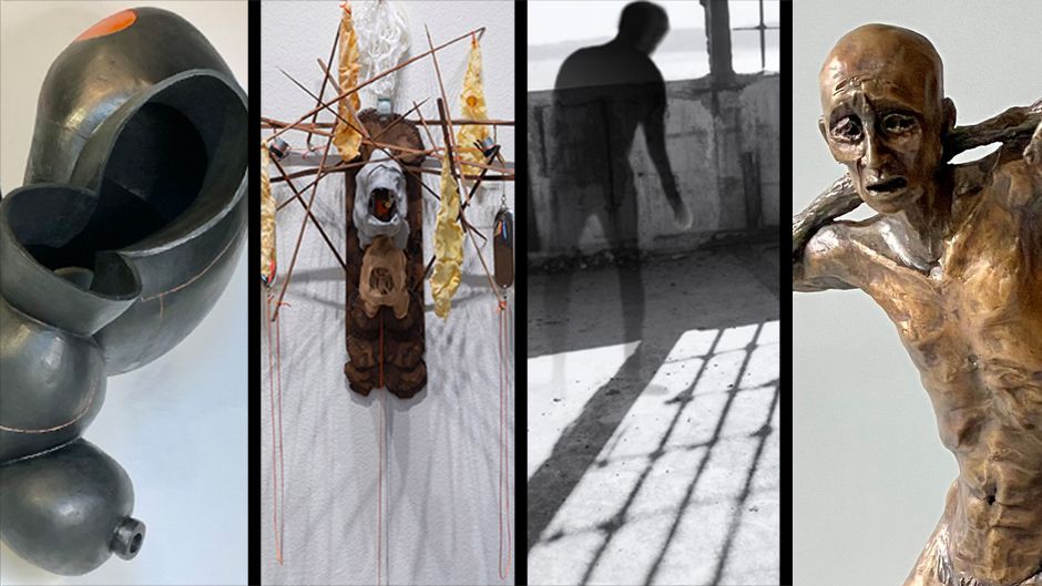 Four artworks from the Faculty Exhibition