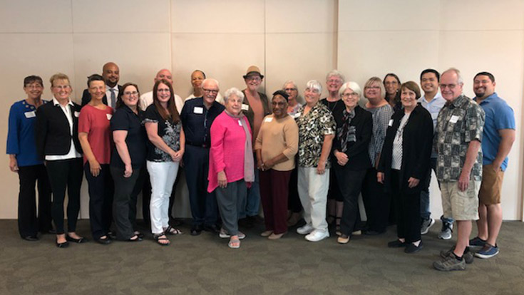 Group of emeriti standing together