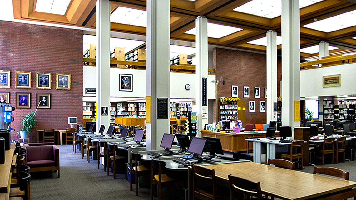 An interior view of CRC's Library.