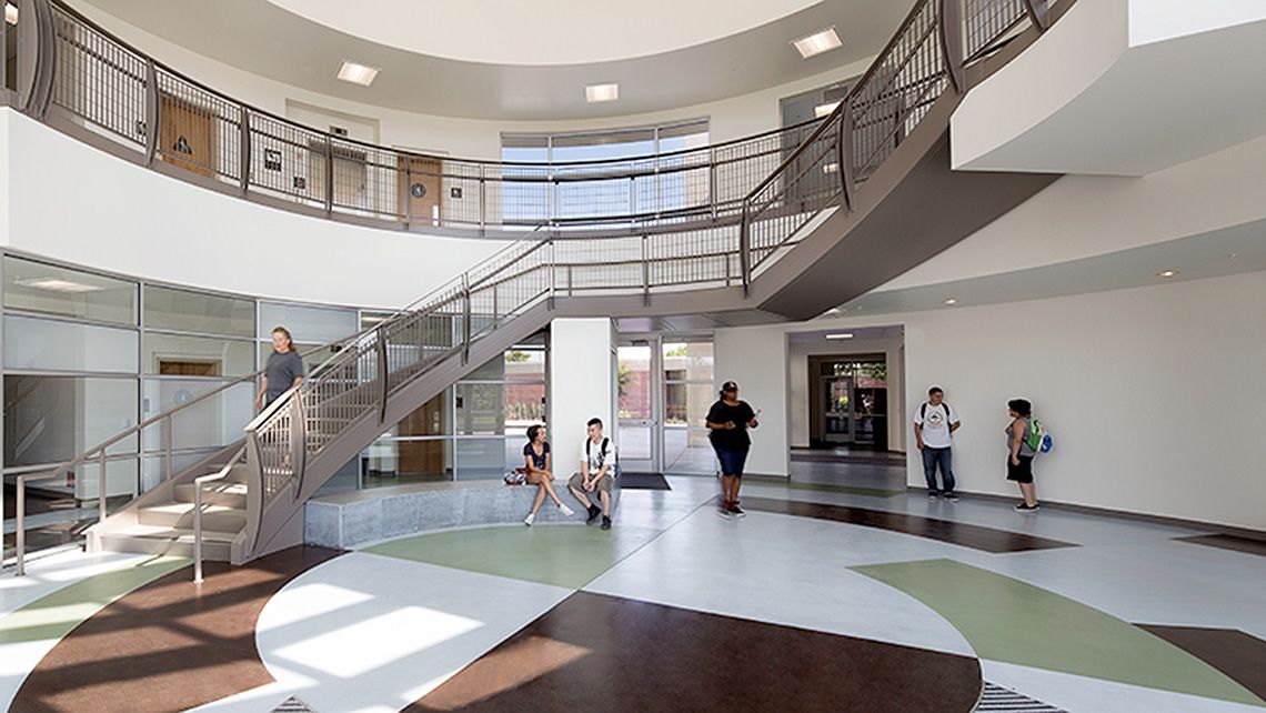 CRC Winn Center lower interior foyer