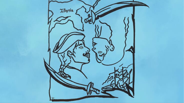 Twelfth Night theatre graphic