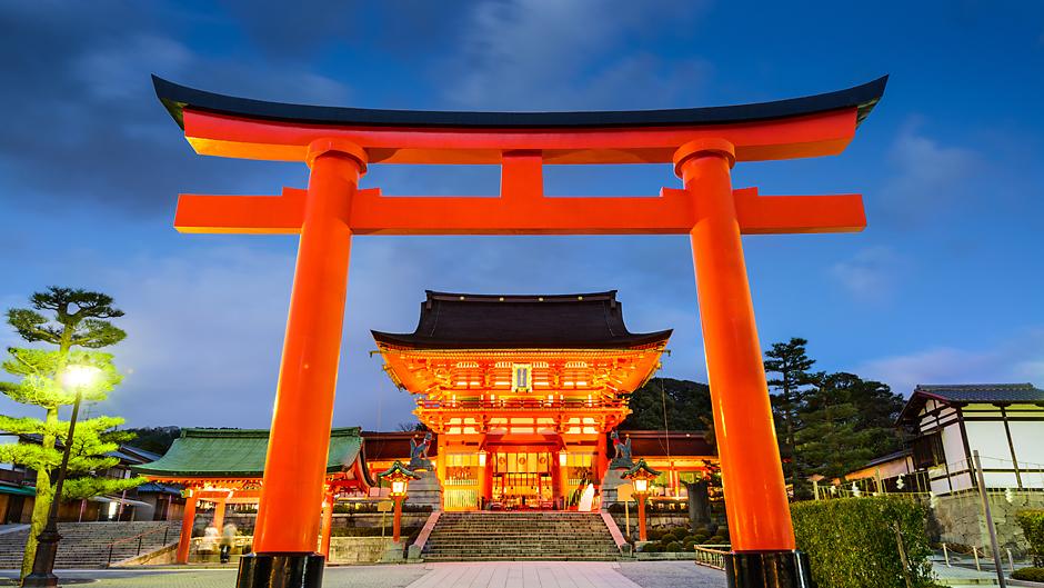 Kyoto, Japan temple